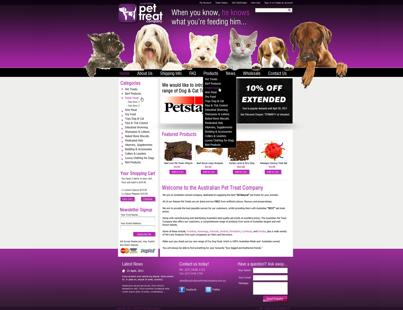 Online Pet Store